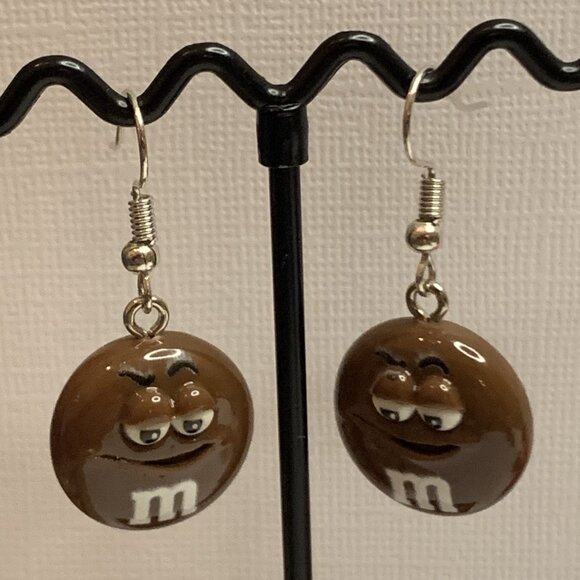 M & M Earring, Candy Earring, Funny Food Earring, Gift Idea, Silly Earring - Picture 4 of 5